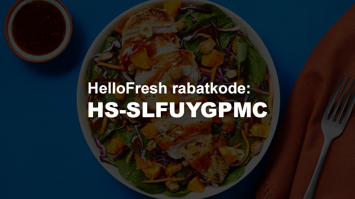 HelloFresh Rabatkode – Få 1153,- gratis til din måltidskasse